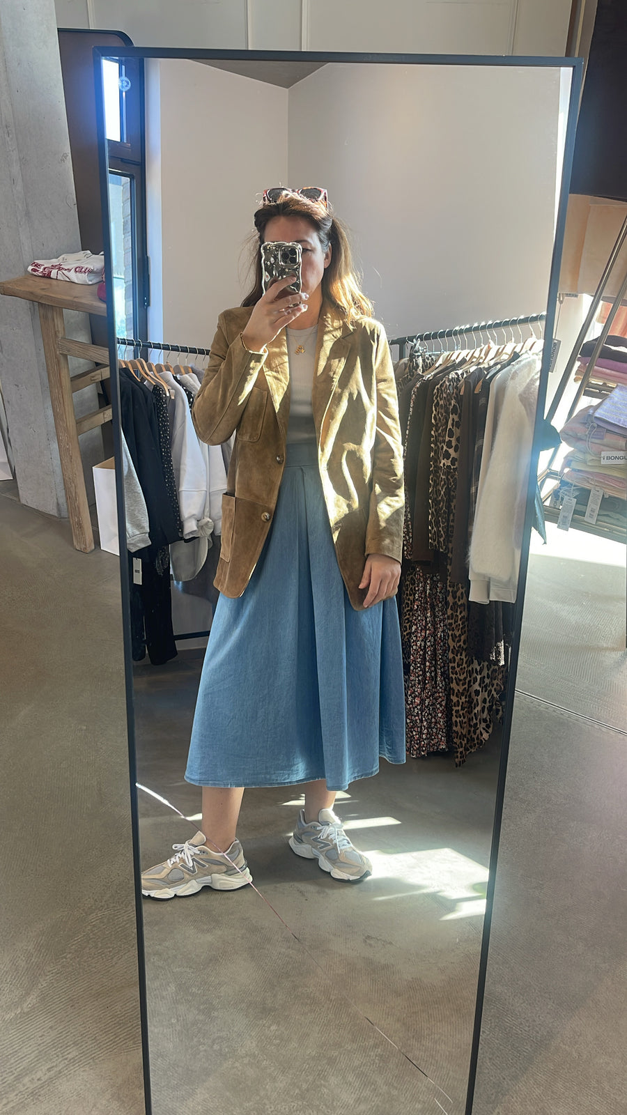 jackieandkate Jeans Rock blau