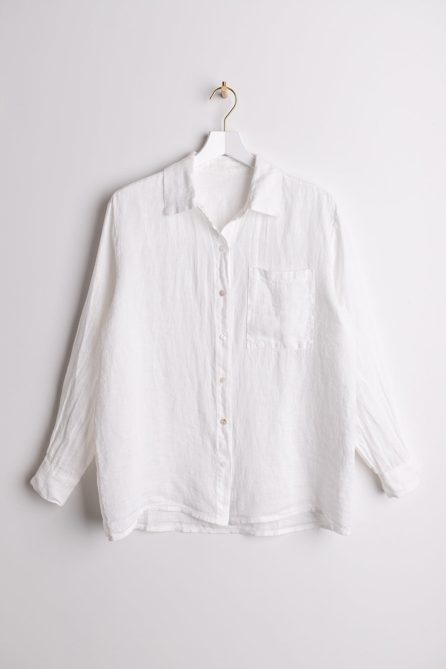 jackieandkate Bluse Leinen Louise weiß