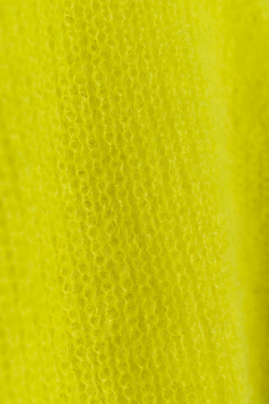 Gelbe Strickjacke aus Mohair
