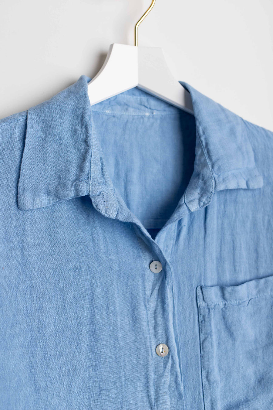 jackieandkate Bluse Leinen Louise hellblau