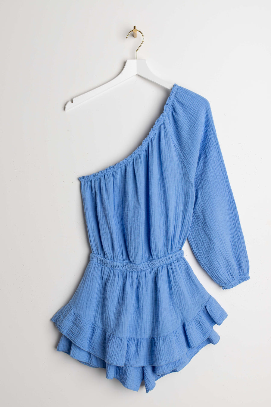 jackieandkate Jumpsuit Musselin kurz hellblau