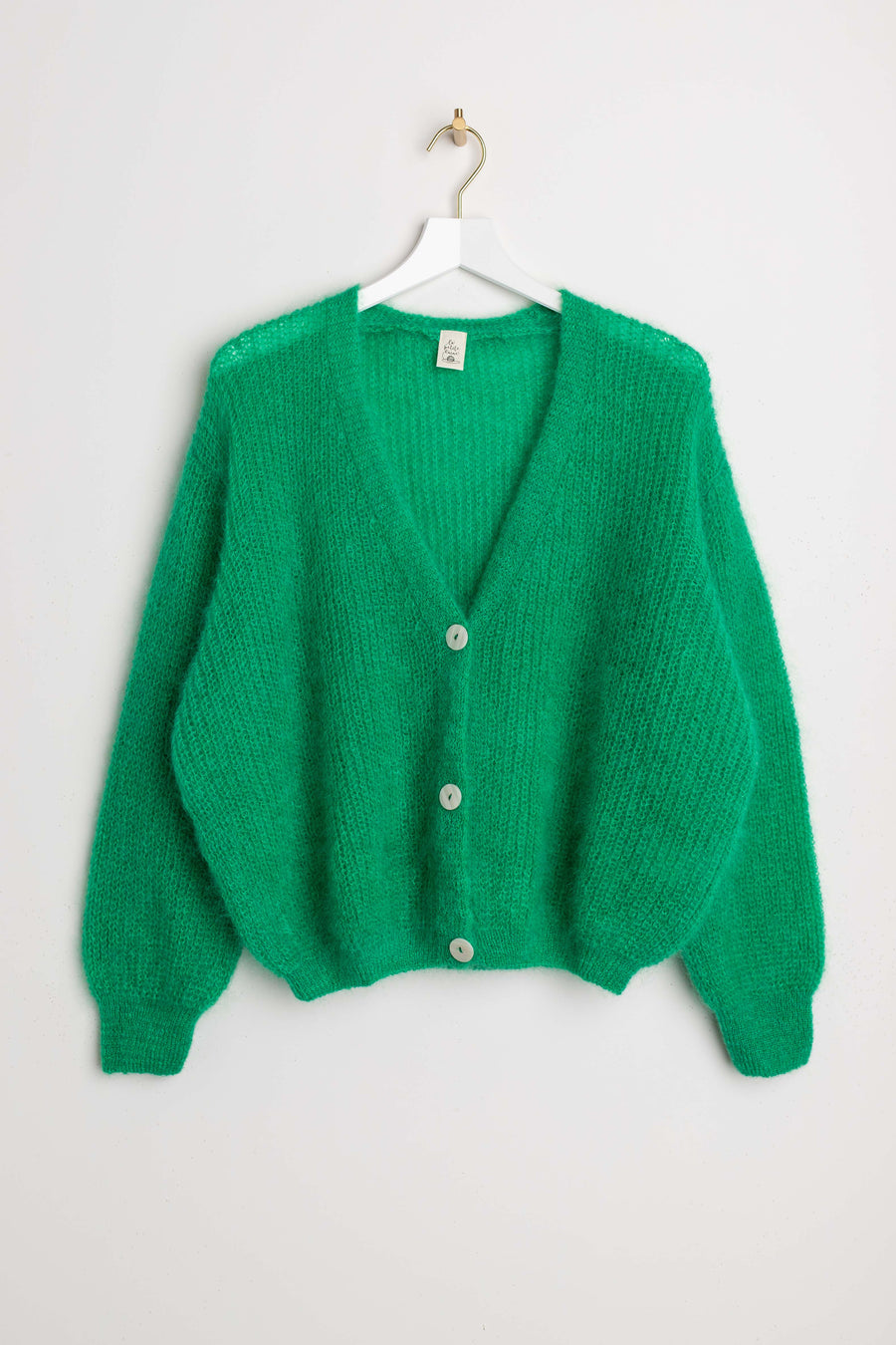 La petit laine Cardigan smaragd