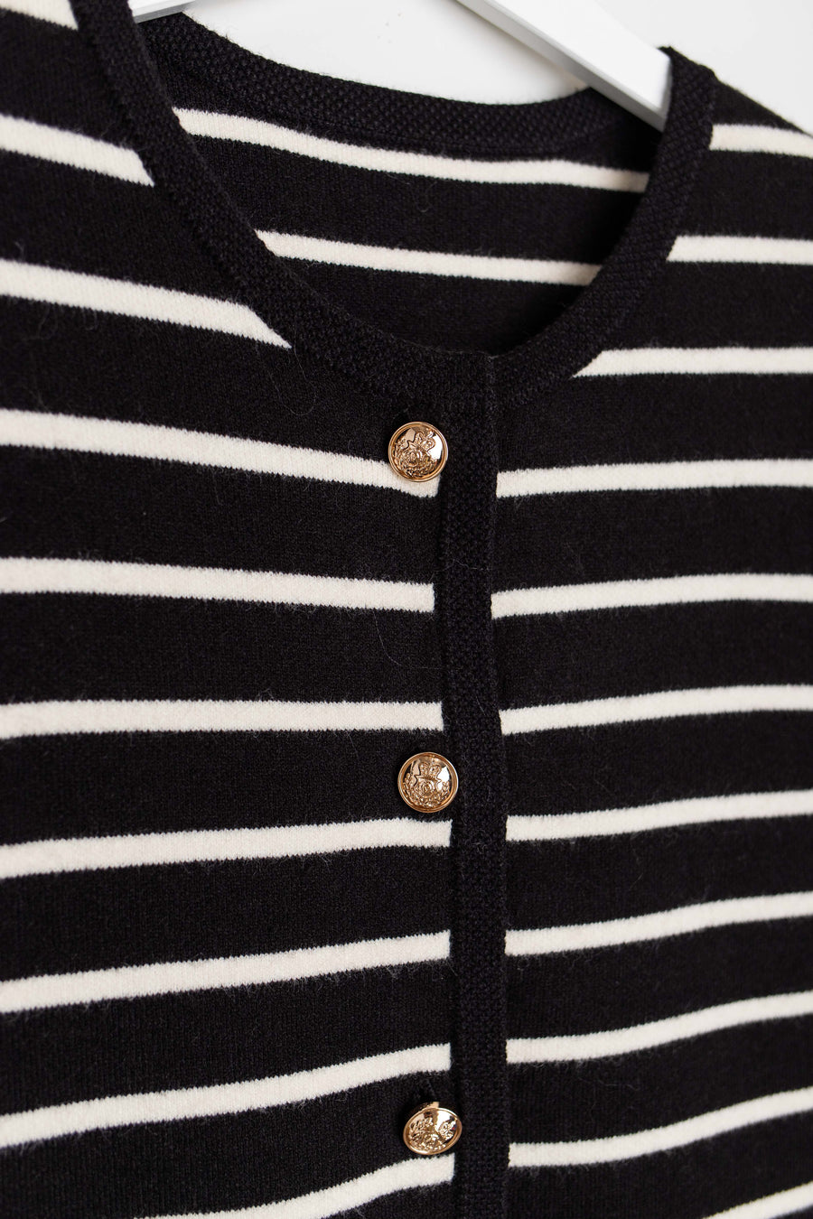 jackieandkate Cardigan gestreift schwarz