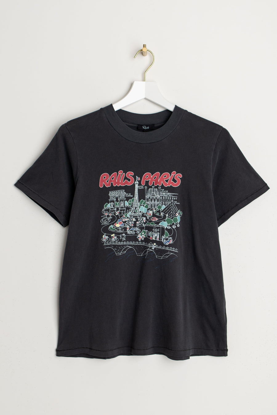 Rails T-Shirt Boyfriend Tee Paris Map