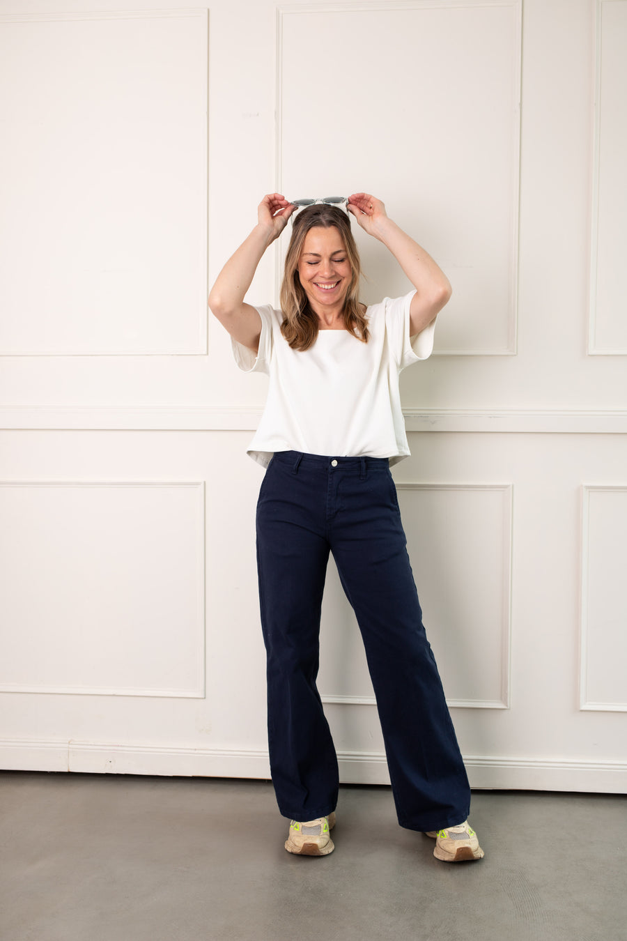 jackieandkate Hose Kathey Canvas navy