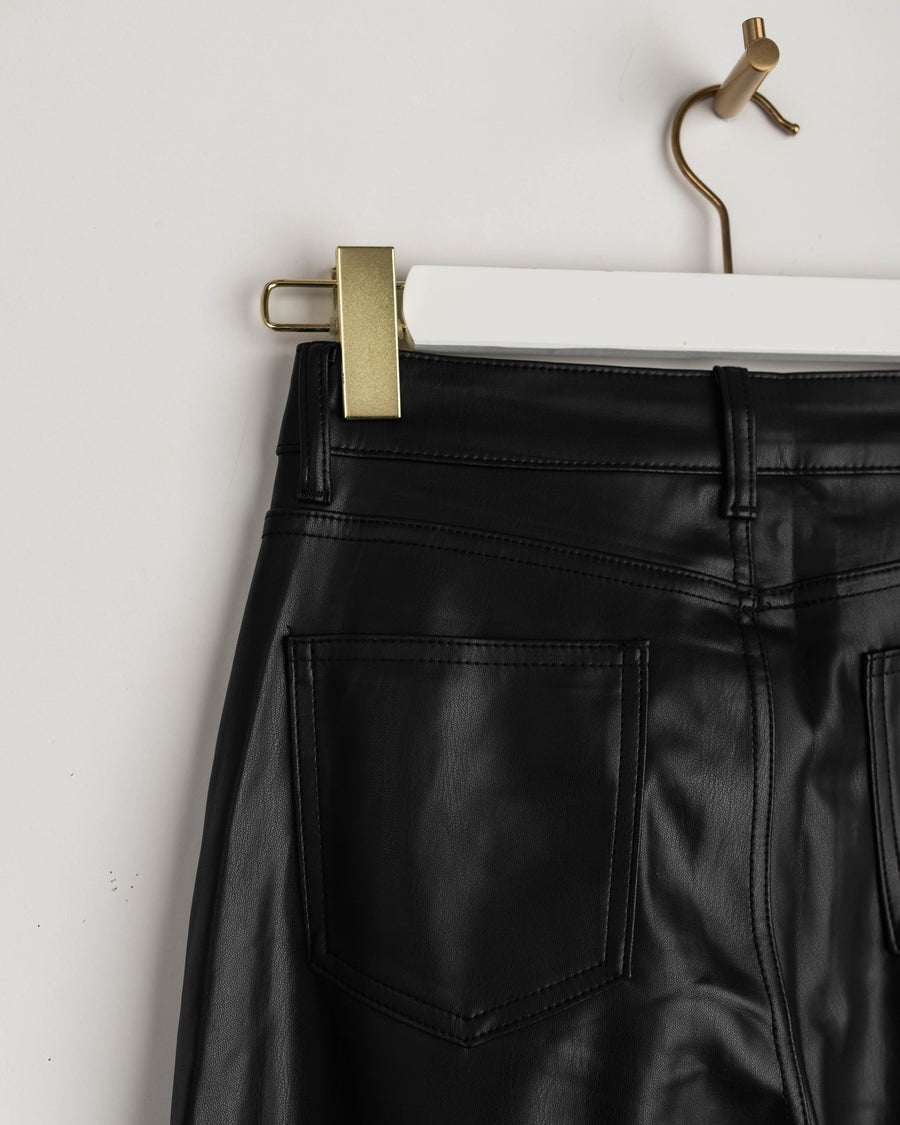 jackieandkate Hose Pleather schwarz