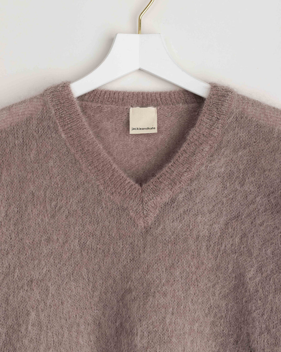 jackieandkate Pullover V-Neck Mohair fango