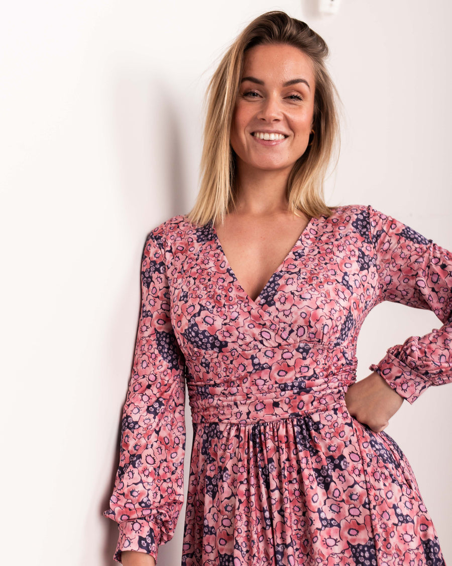 jackieandkate Kleid Graceh flowers pink