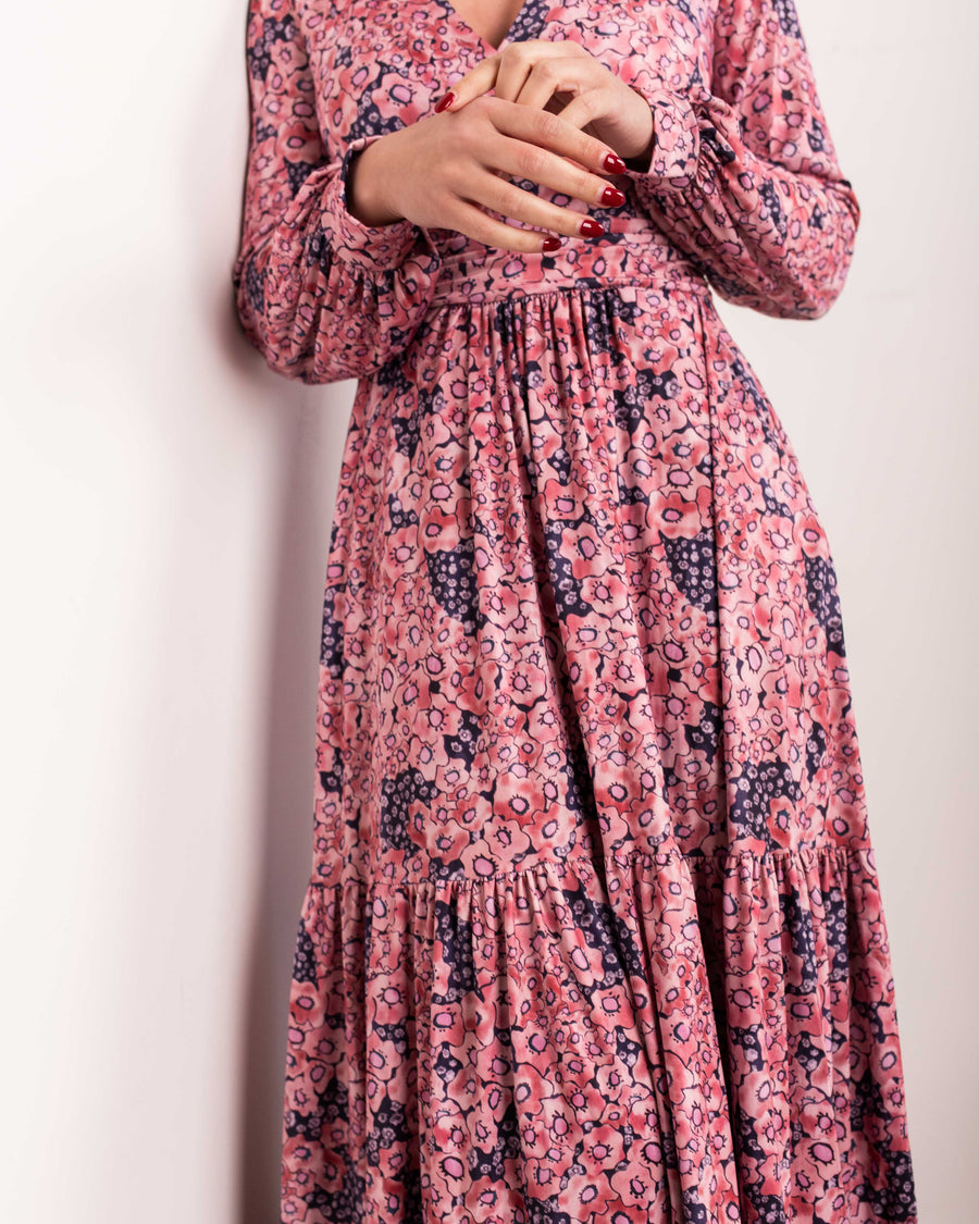 jackieandkate Kleid Graceh flowers pink