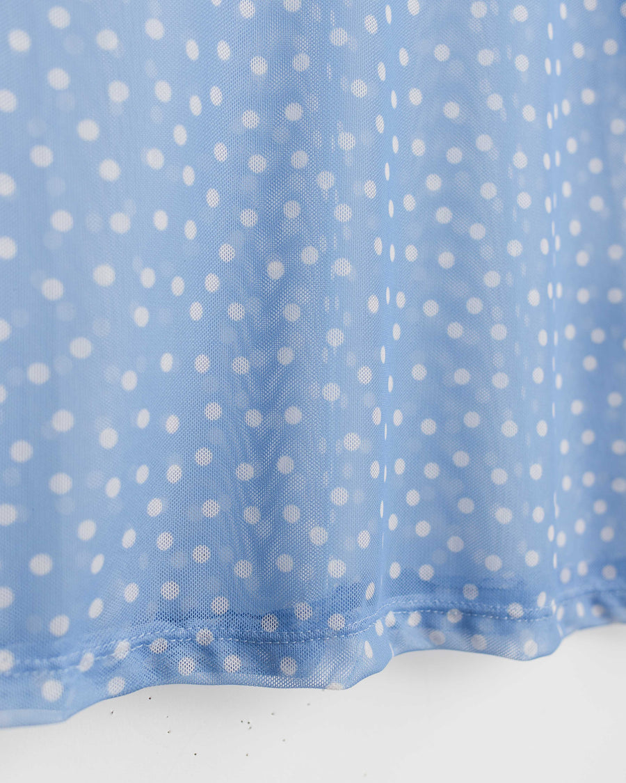 jackieandkate Shirt Luciah Mesh dots blue