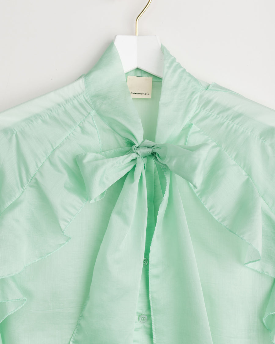 jackieandkate Bluse Rüschen mint