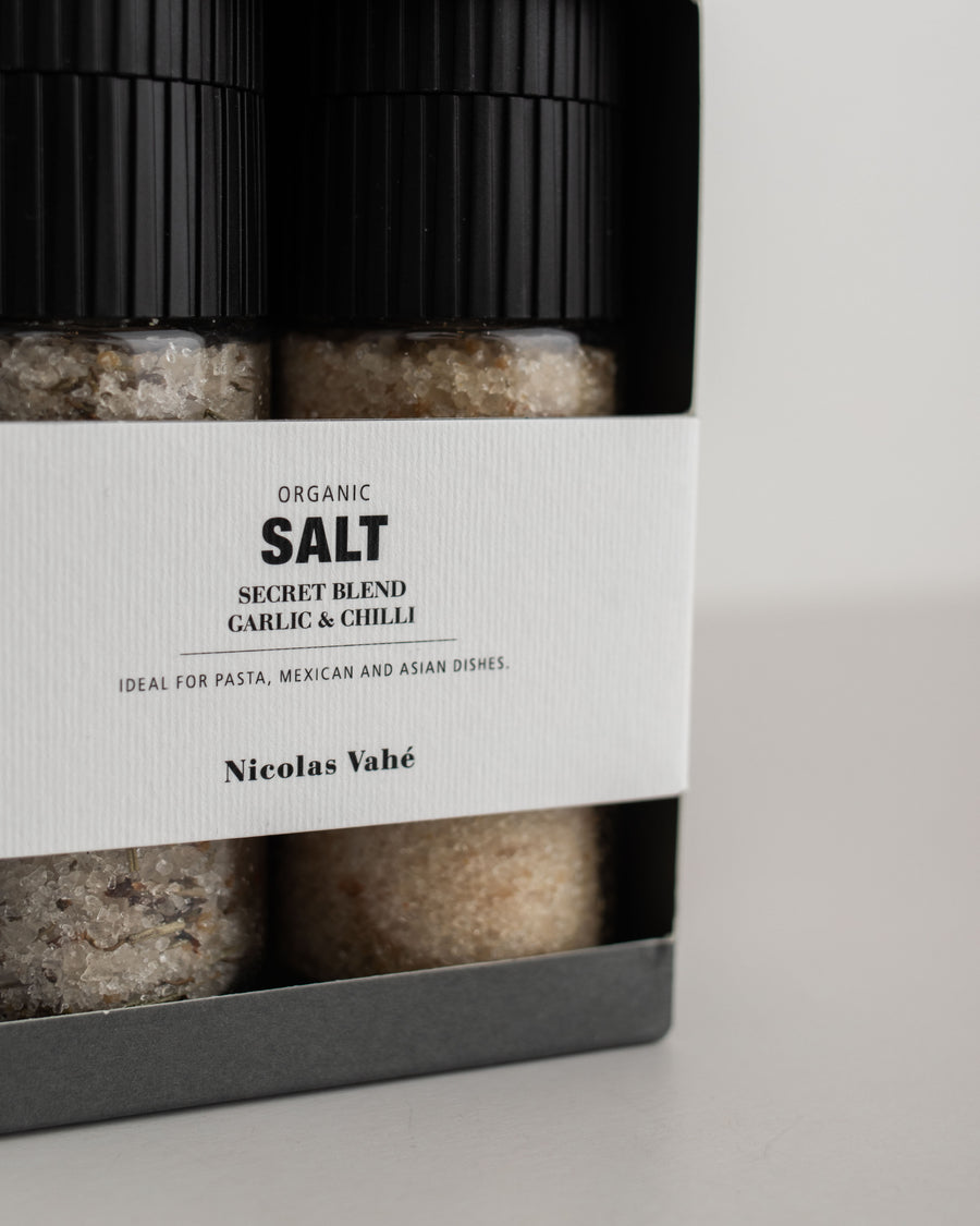 Nicolas Vahé Geschenkbox Organic Secret blend & Salt, Garlic & Chili