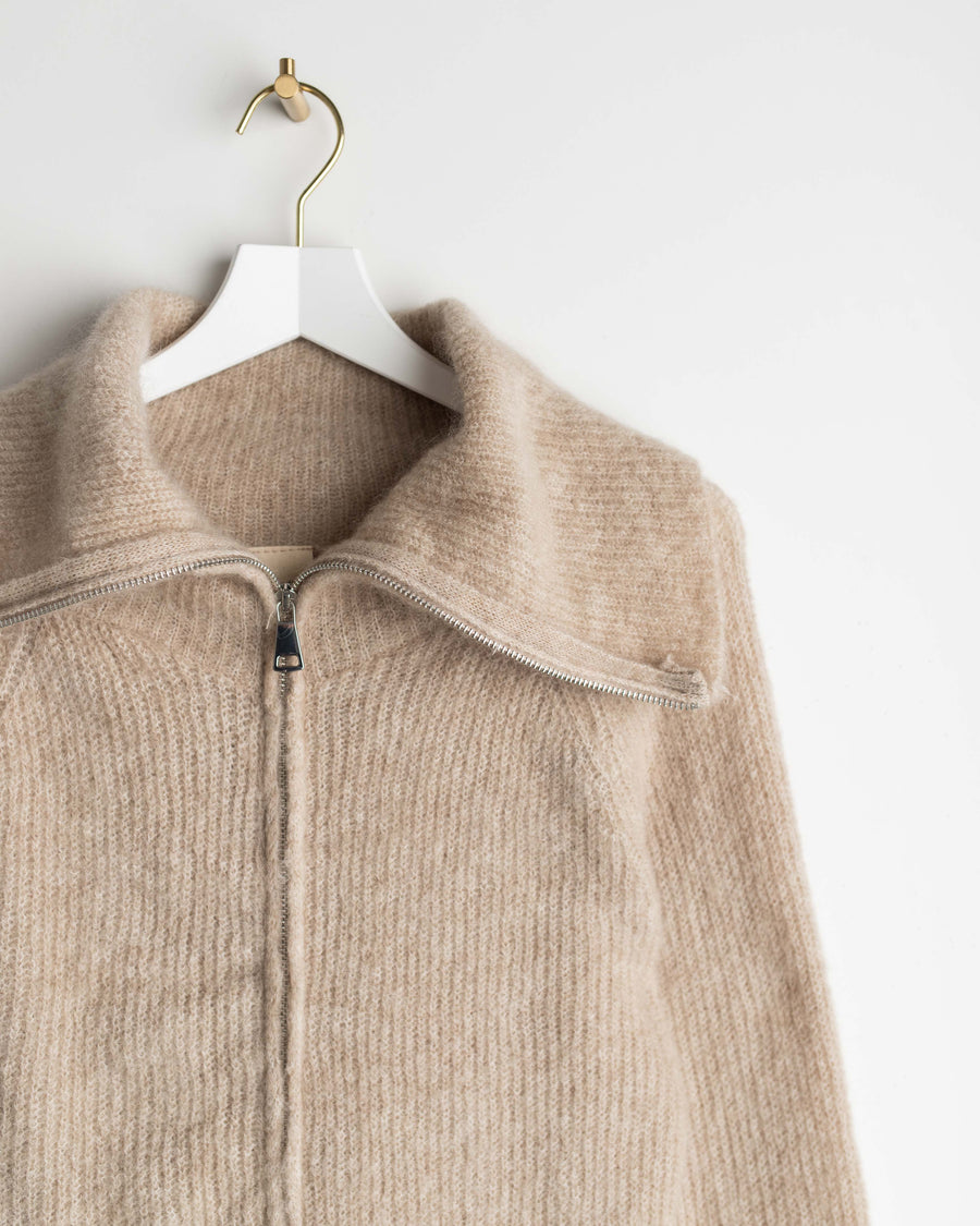 jackieandkate Strick Pullover mit Rollkragen beige