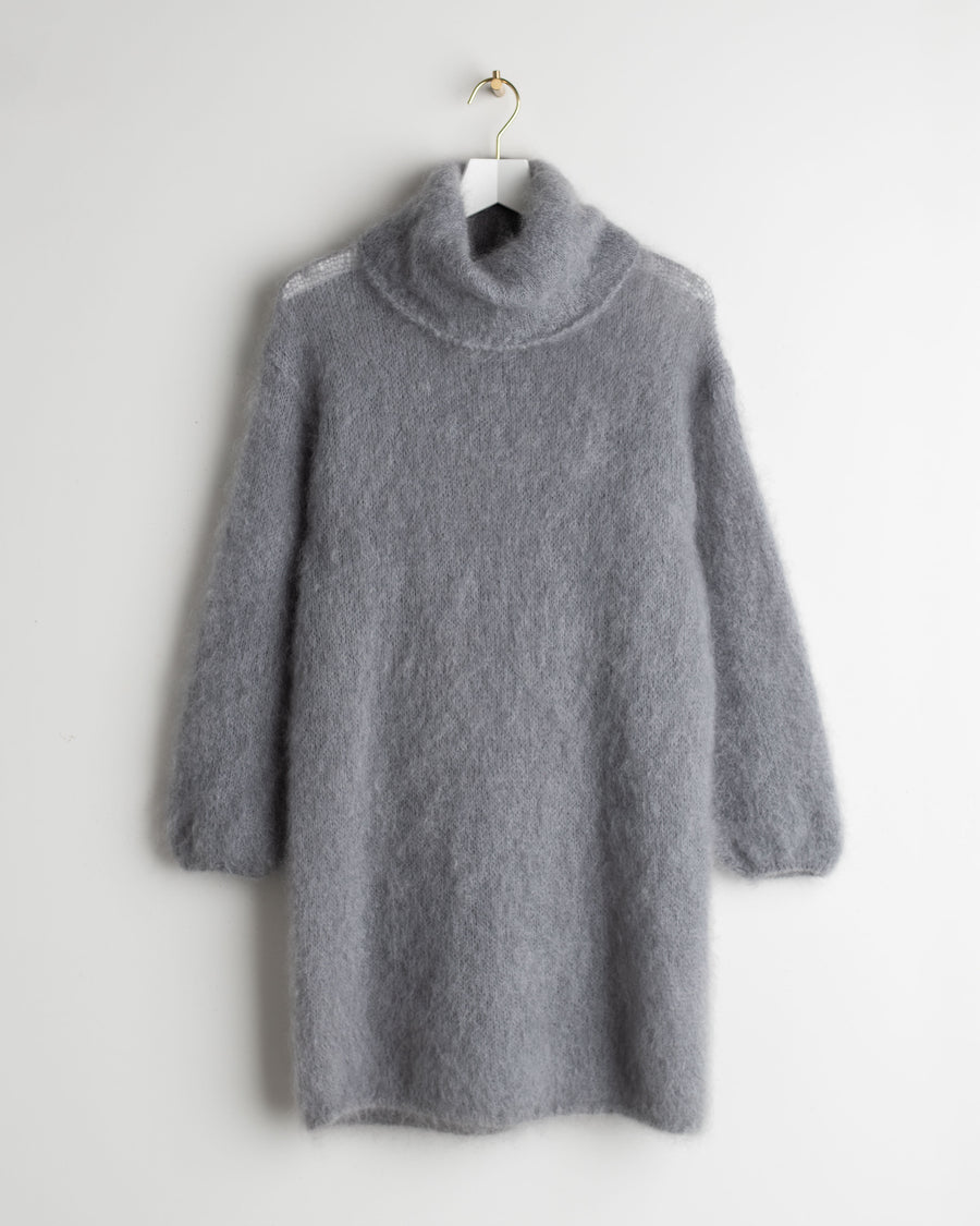 jackieandkate Strickkleid Mohair grau