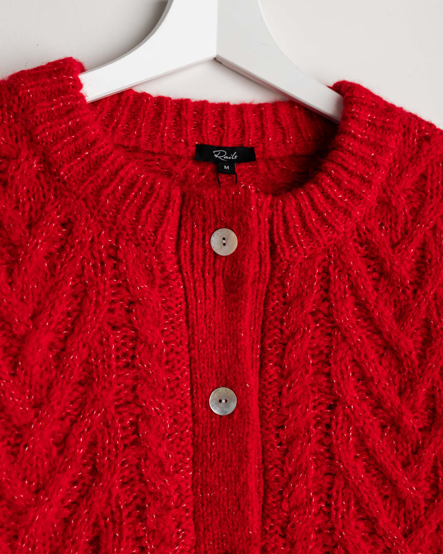 Rails Cardigan Amelie scarlet