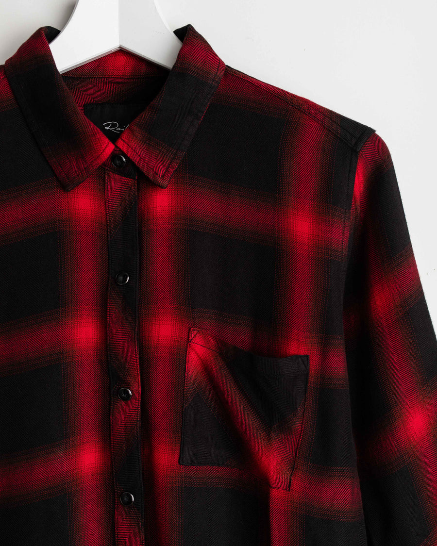 Rails Hemd Hunter Diffused Cardinal black