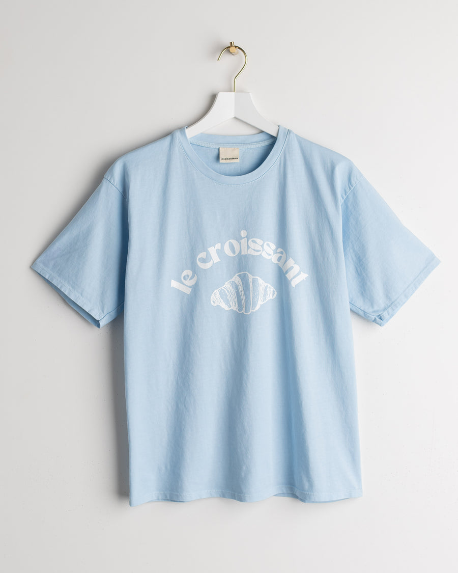 jackieandkate T-Shirt le croissant light sky