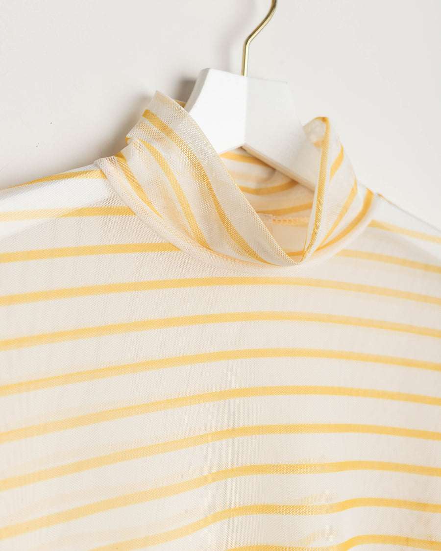 jackieandkate Shirt Luciah mesh stripe yellow