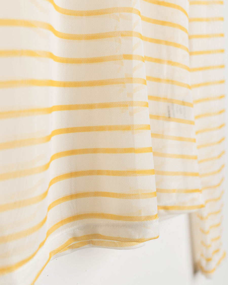jackieandkate Shirt Luciah mesh stripe yellow