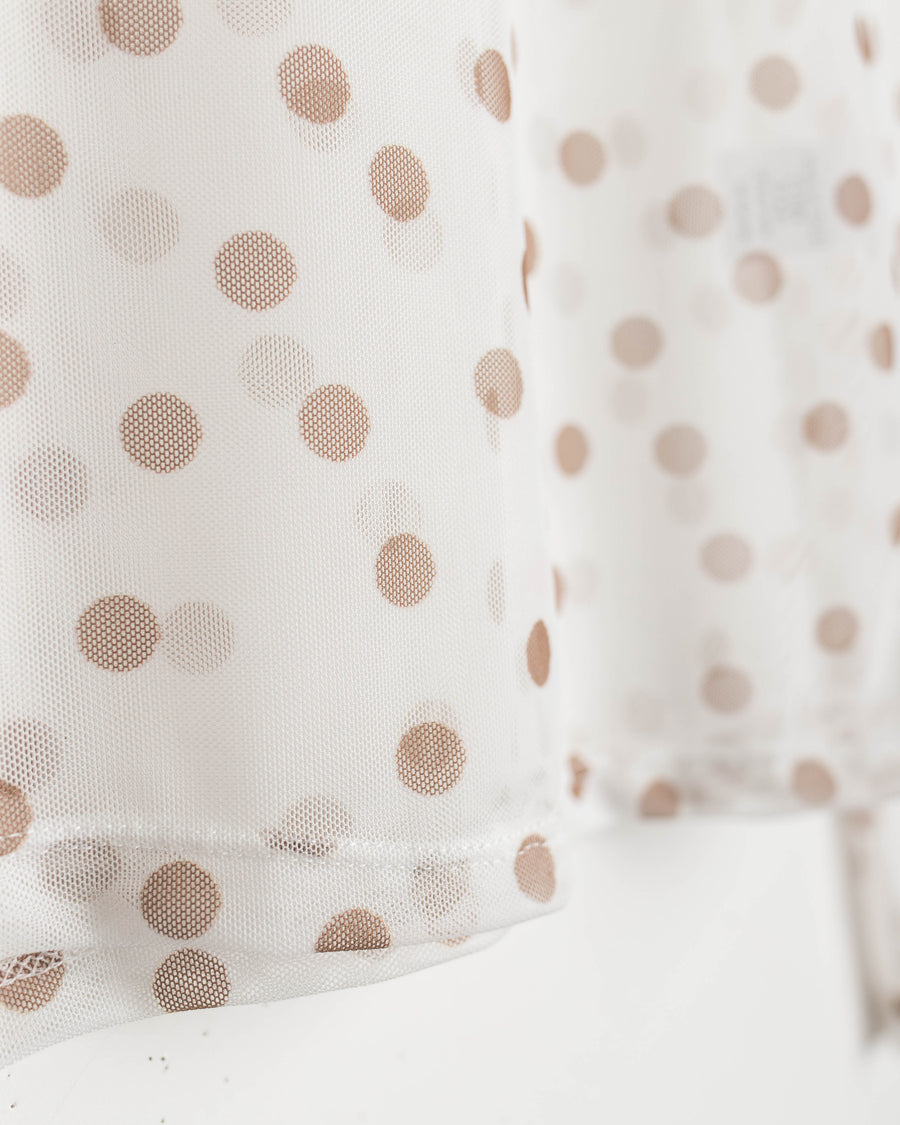 jackieandkate Shirt Luciah Mesh dotty camel