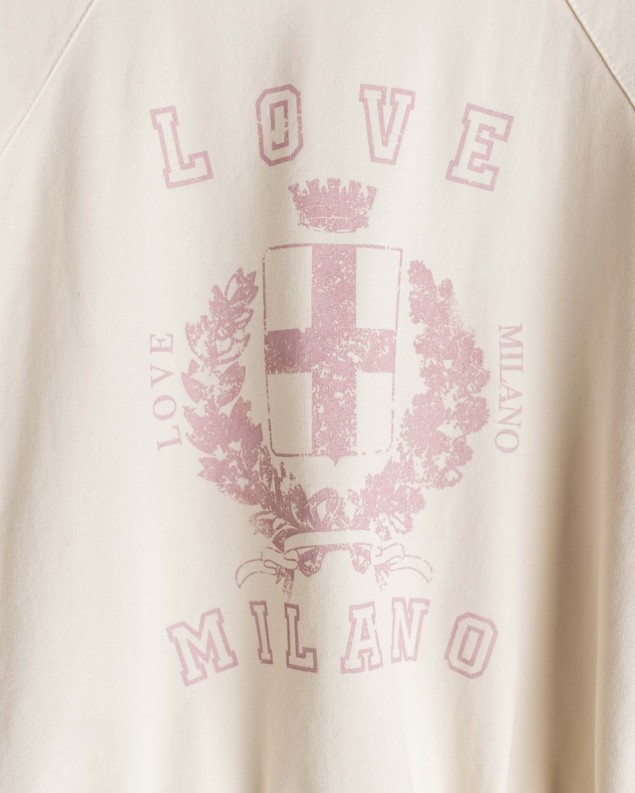 jackieandkate Sweatshirt Love Milano creme