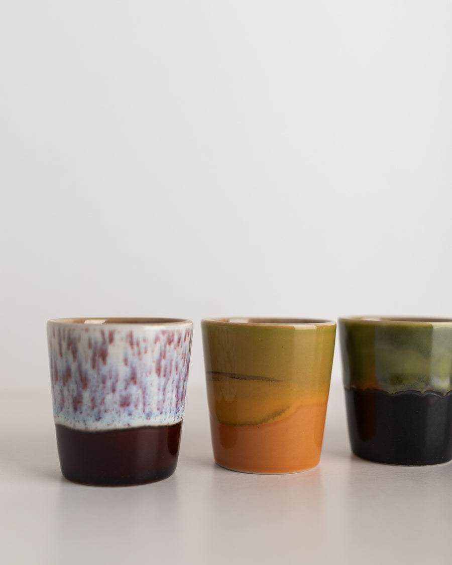 HKliving 70s ceramic egg cups island set of 4