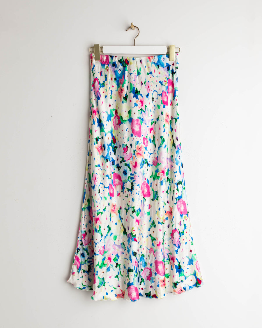 jackieandkate Rock Satin Flowers blau