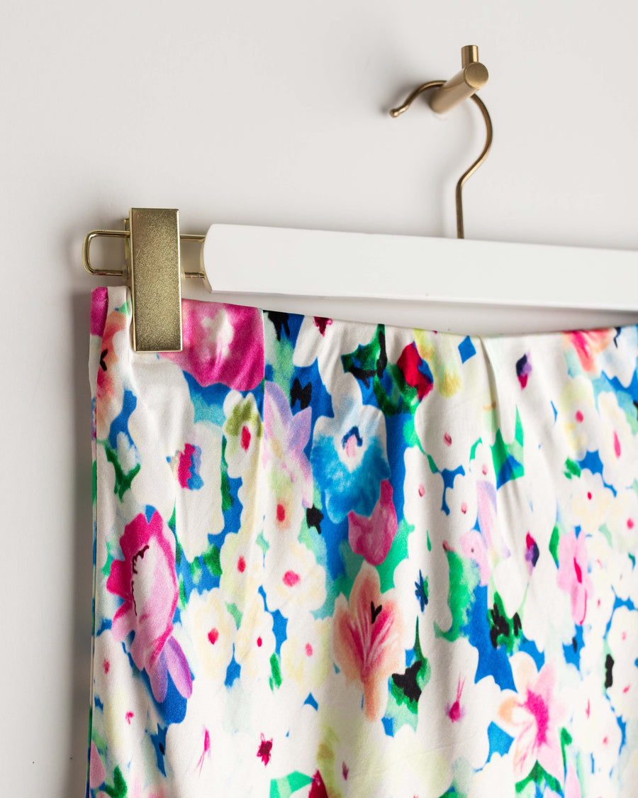 jackieandkate Rock Satin Flowers blau