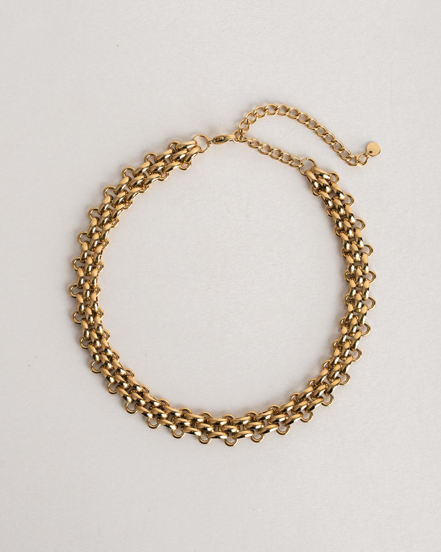 jackieandkate Gliederkette breit gold
