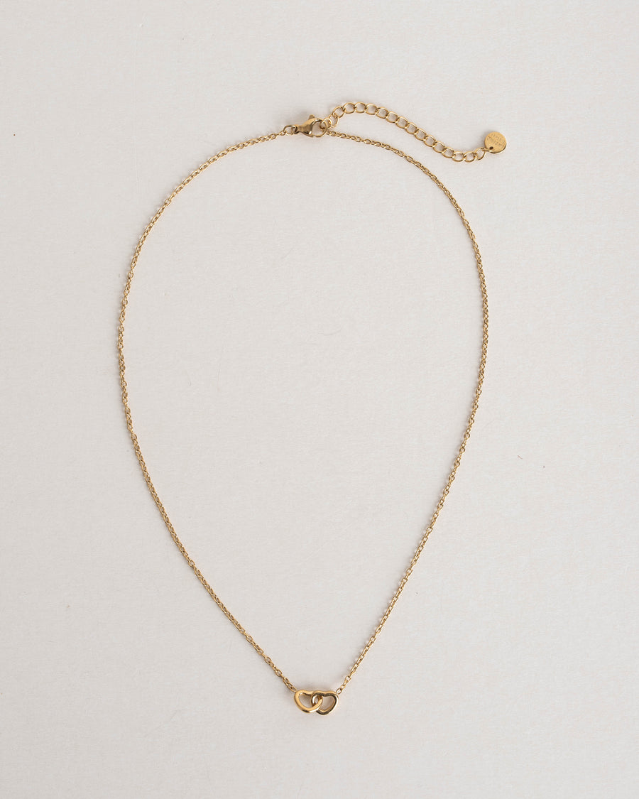 jackieandkate Kette mit zwei Herzen
