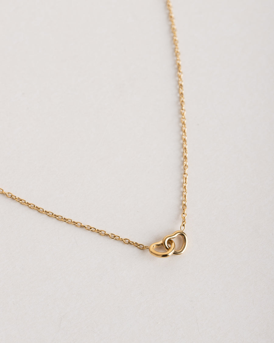 jackieandkate Kette mit zwei Herzen