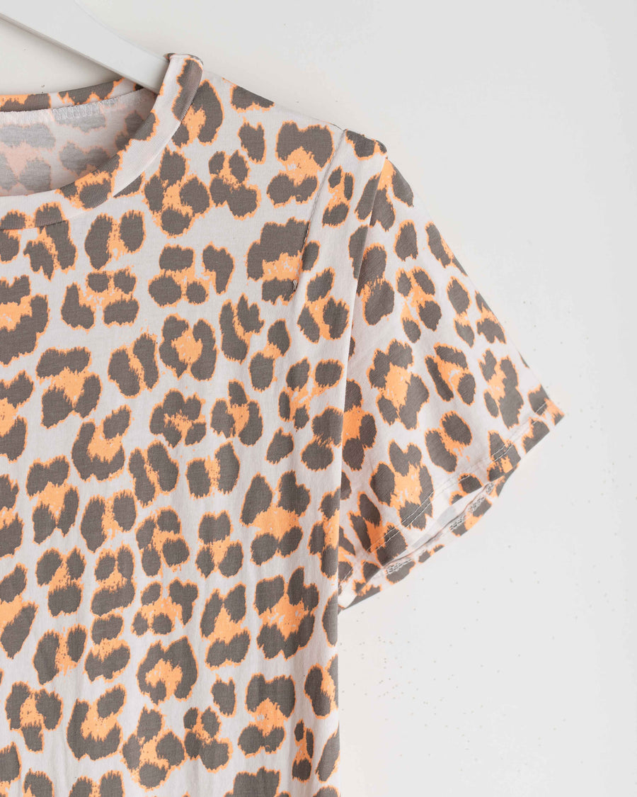 jackieandkate Kleid T-shirt leo orange