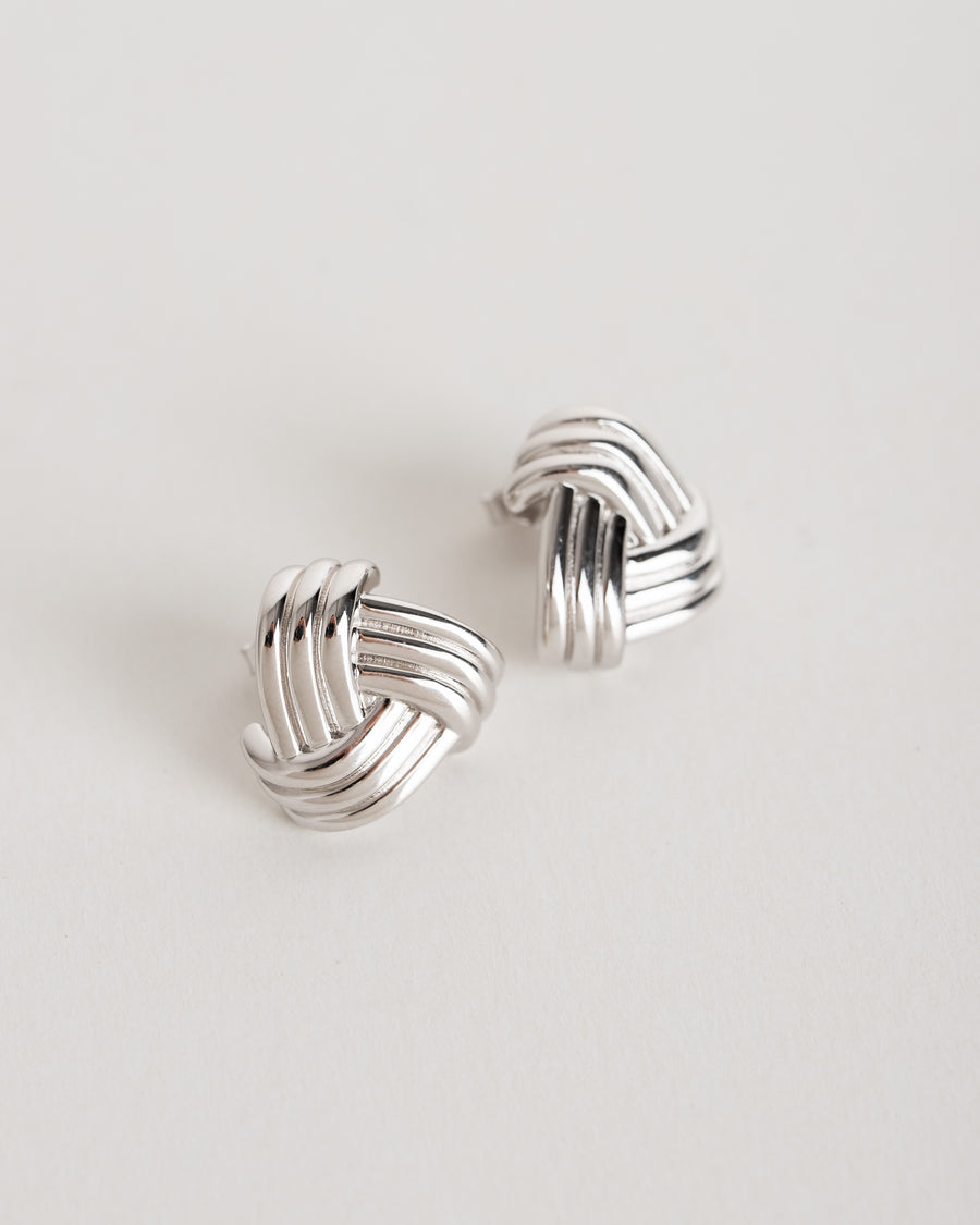 jackieandkate Ohrring classy Knot silber