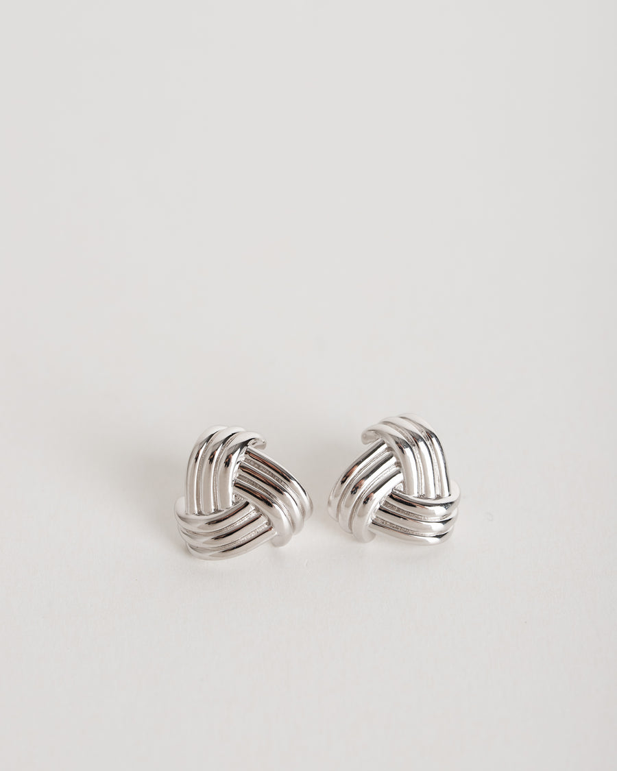 jackieandkate Ohrring classy Knot silber