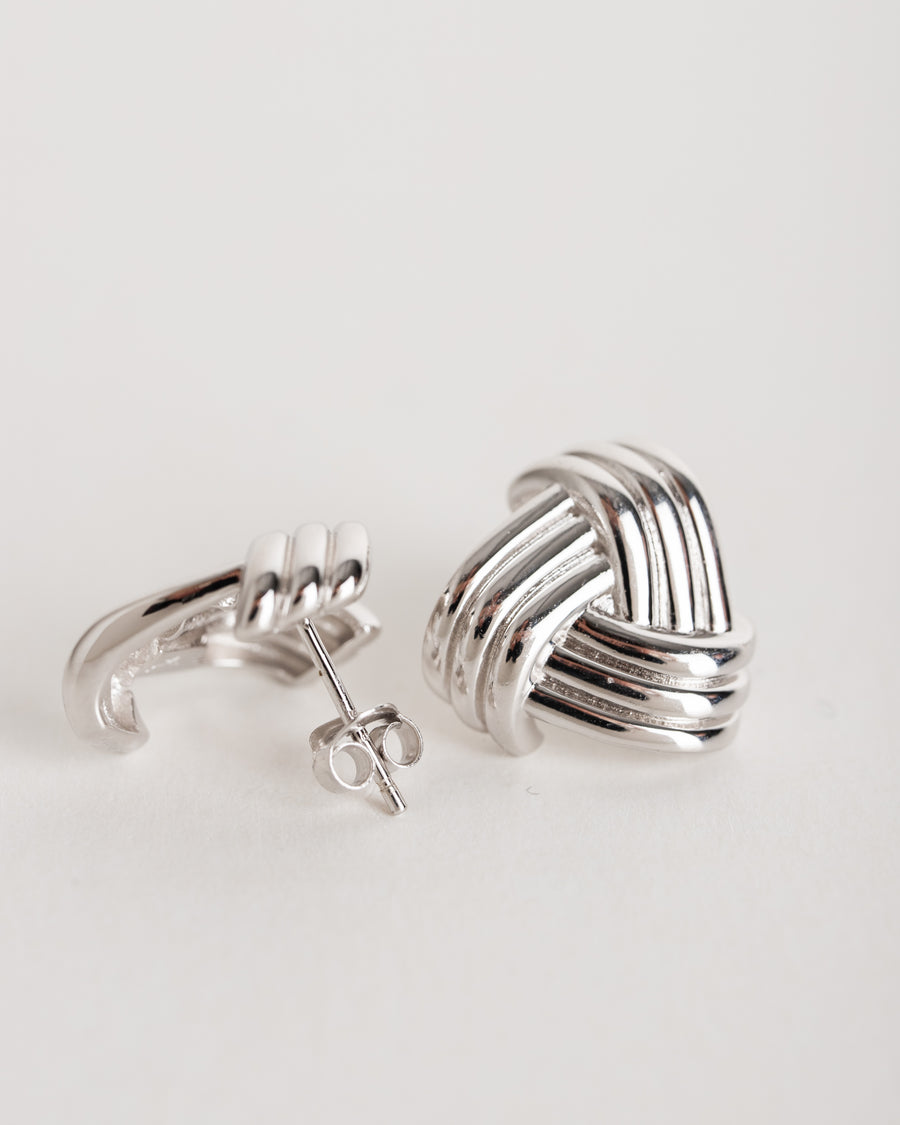 jackieandkate Ohrring classy Knot silber
