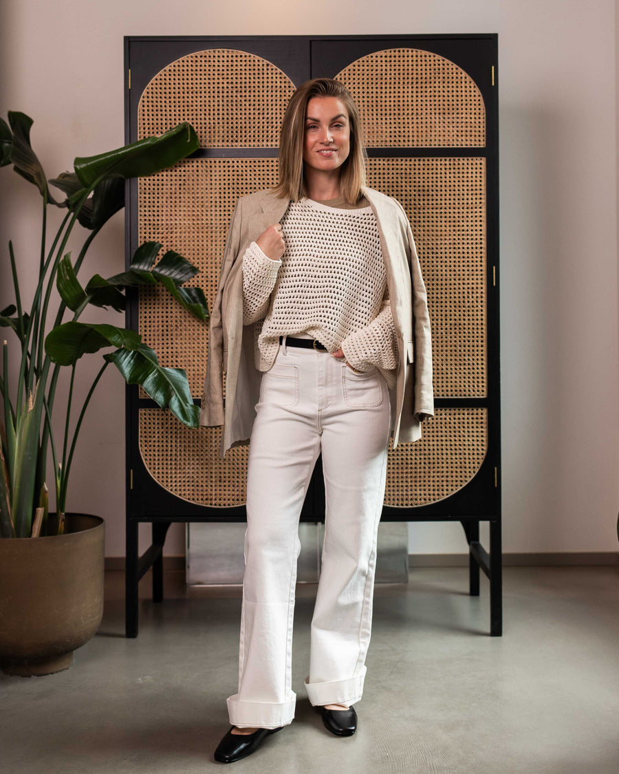 jackieandkate Hose Denim Elenette weiß