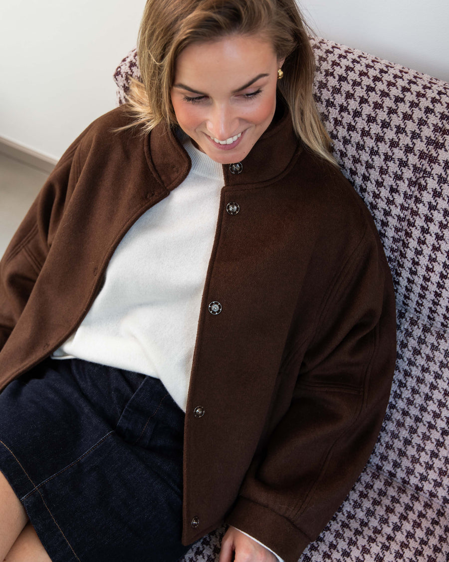jackieandkate Jacke Josetteh dunkelbraun