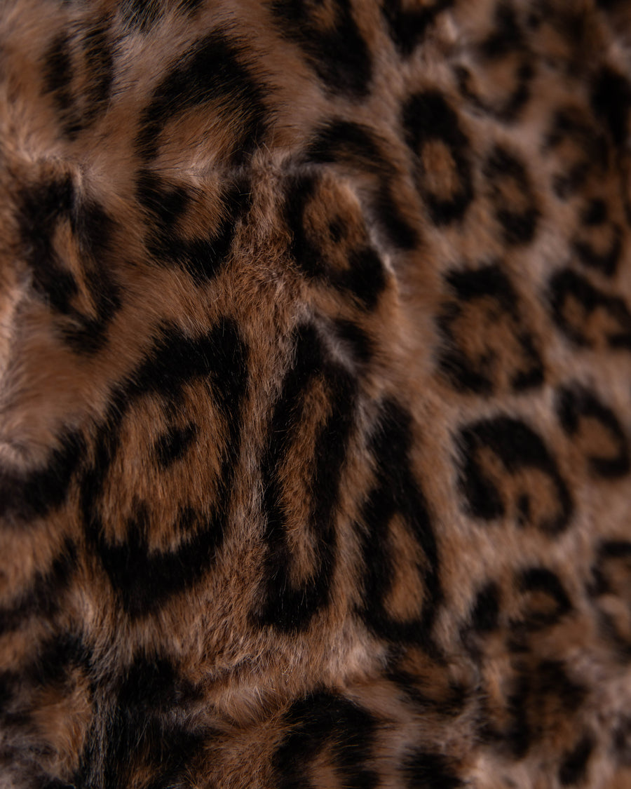 jackieandkate Jacke Zipper Fake Fur Leo