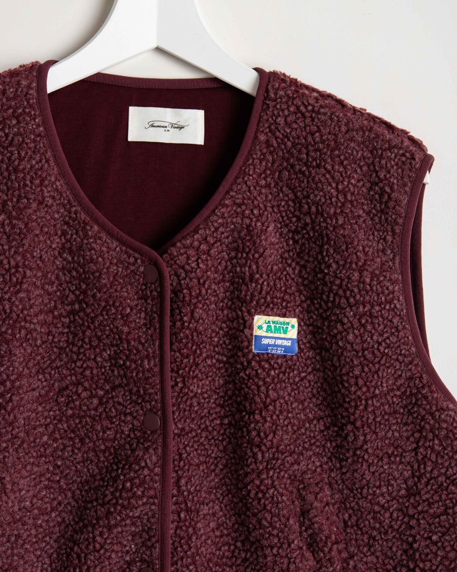 American Vintage Weste Hoktown bordeaux