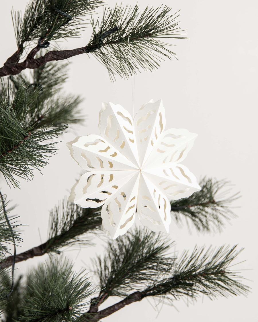 house doctor Ornamente, HDSnowflake, Weiß