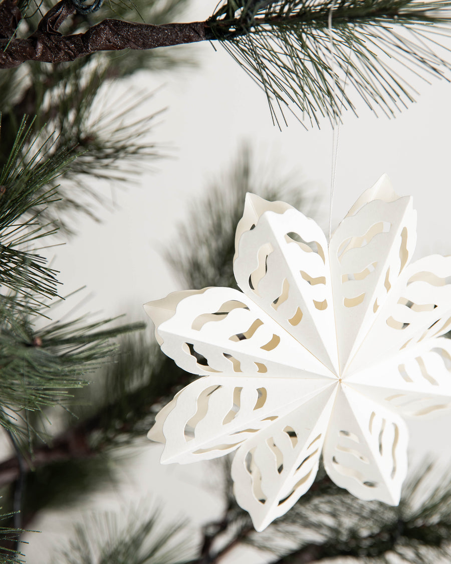 house doctor Ornamente, HDSnowflake, Weiß