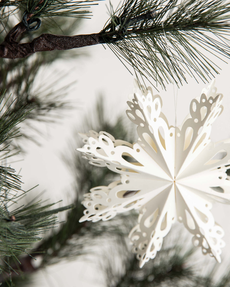 house doctor Ornamente, HDSnowflake, Weiß