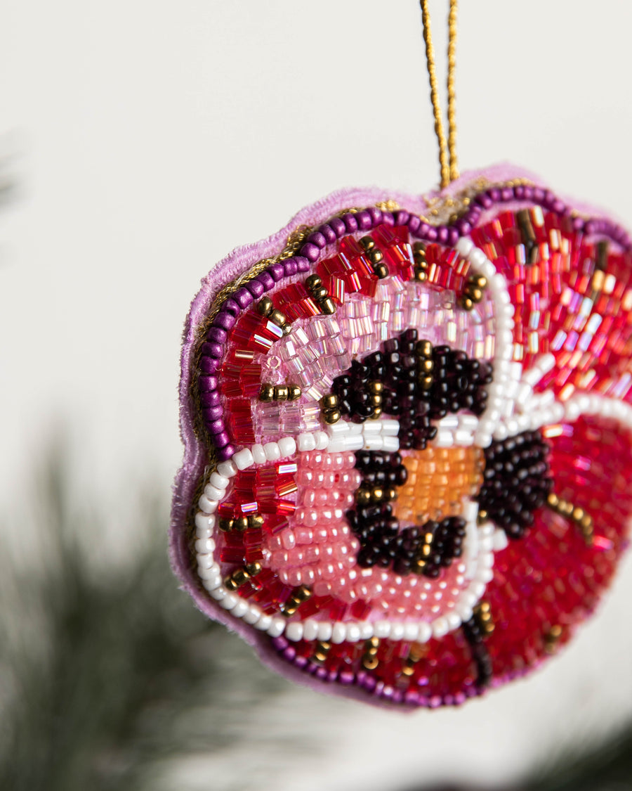 Tannenbaumanhänger Blume lila