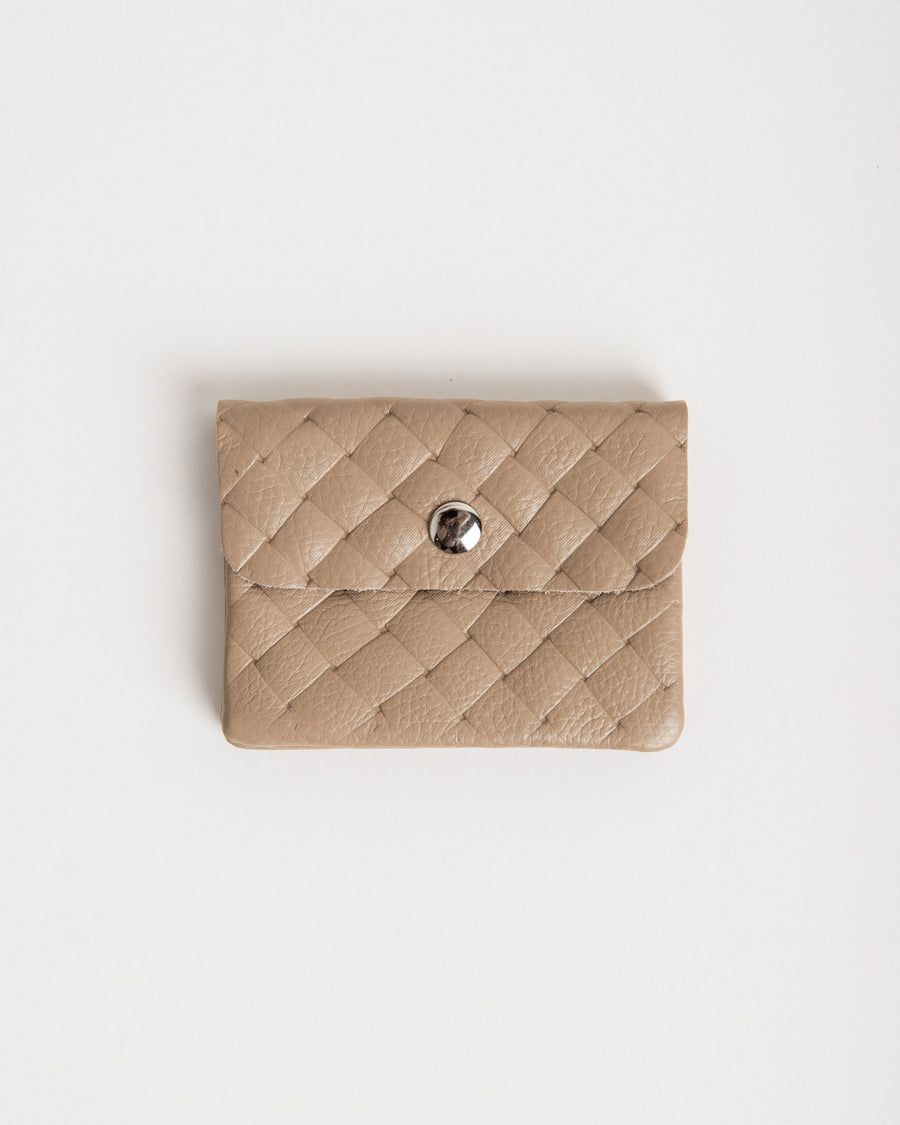 jackieandkate Portemonnaie beige geflochten