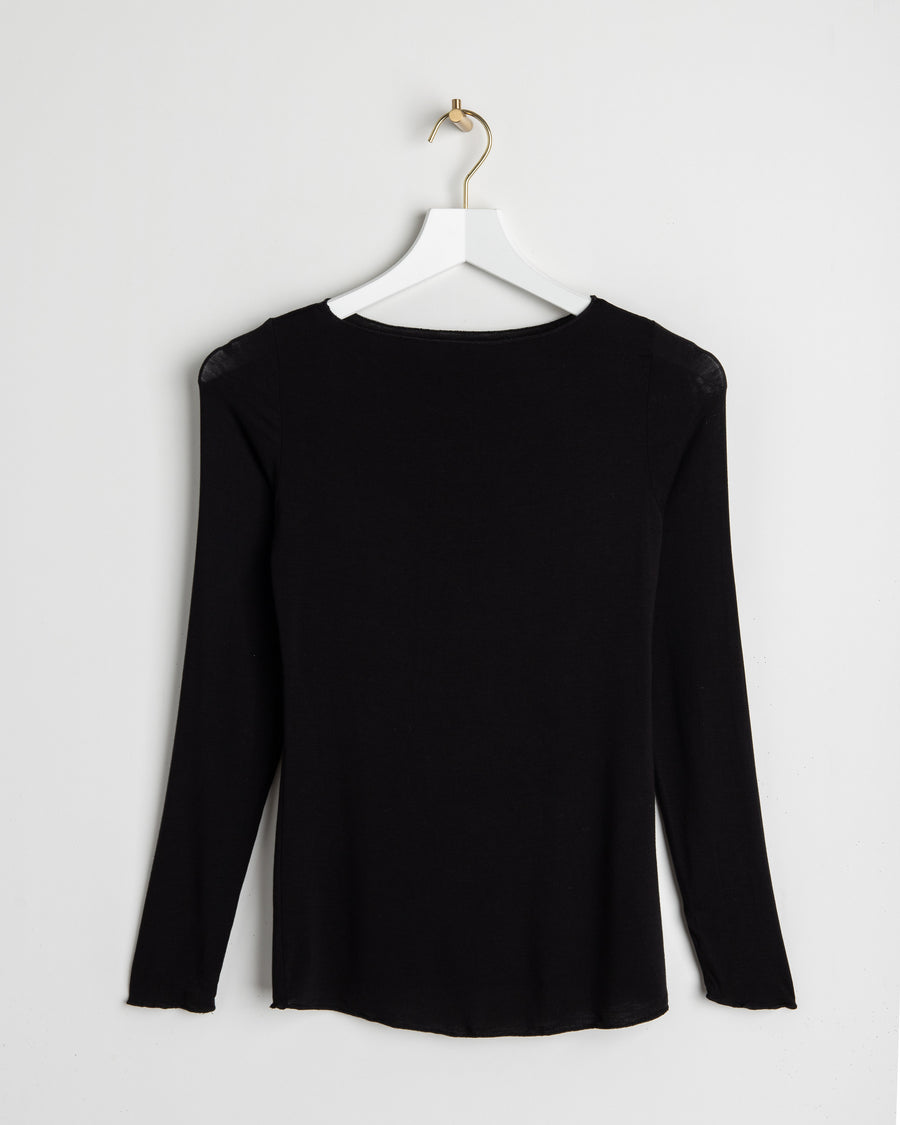 jackieandkate Longsleeve Cashmere Touch schwarz