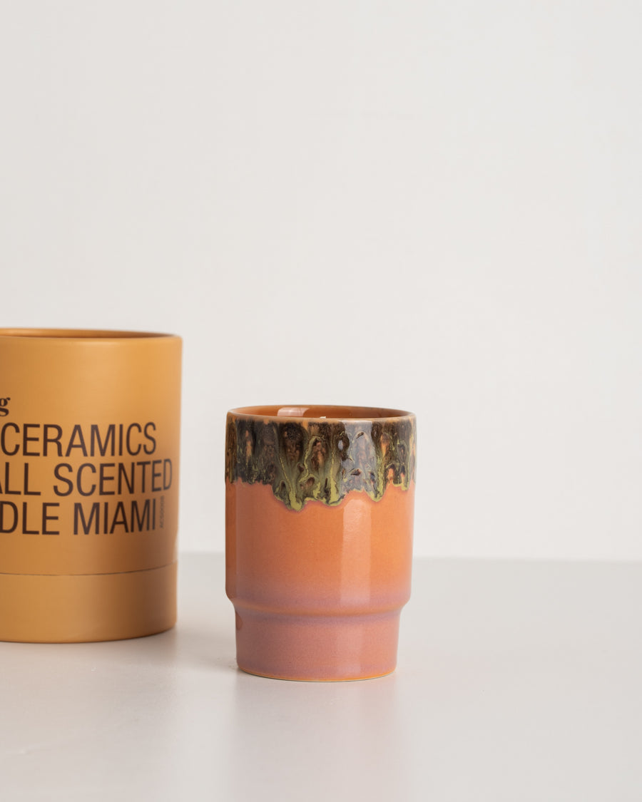 Hkliving 70s ceramics small scented candle Miami