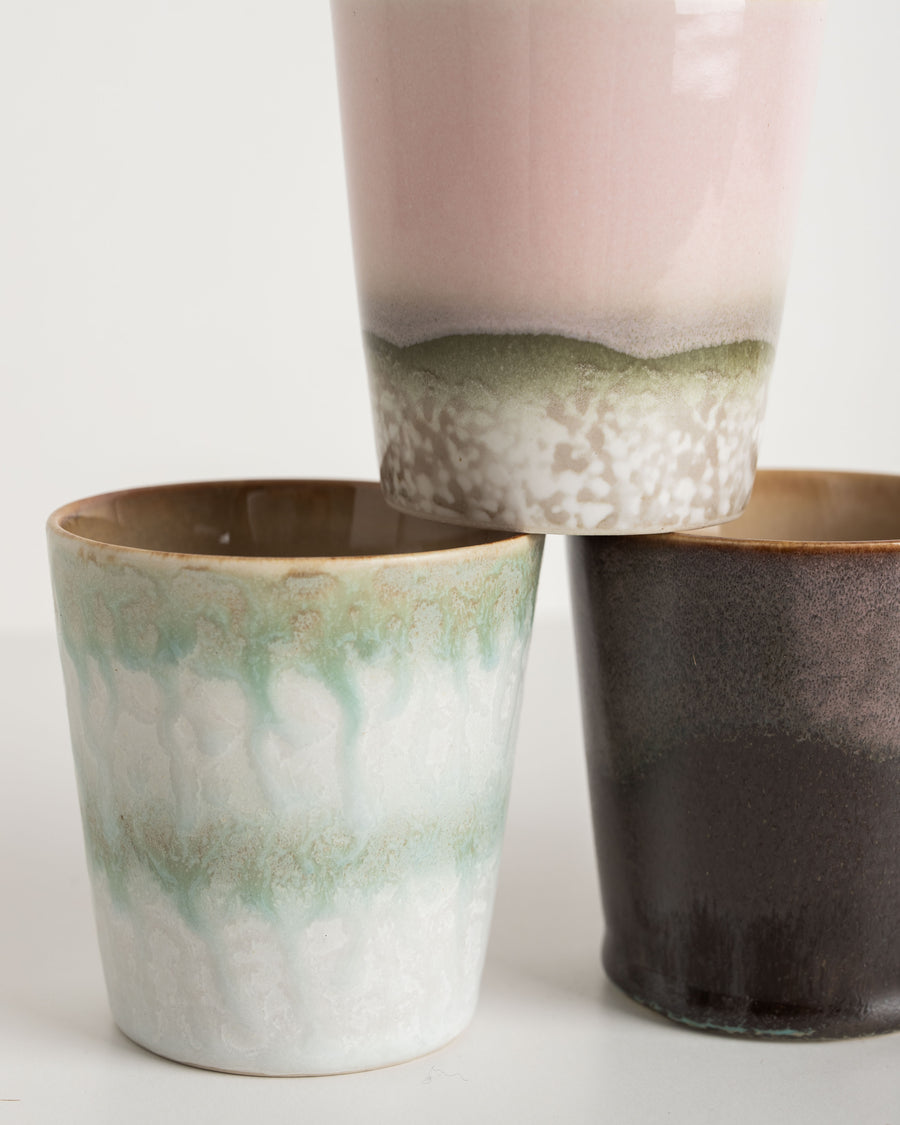 Hkliving 70s ceramics coffee mugs, serendipity set of 4