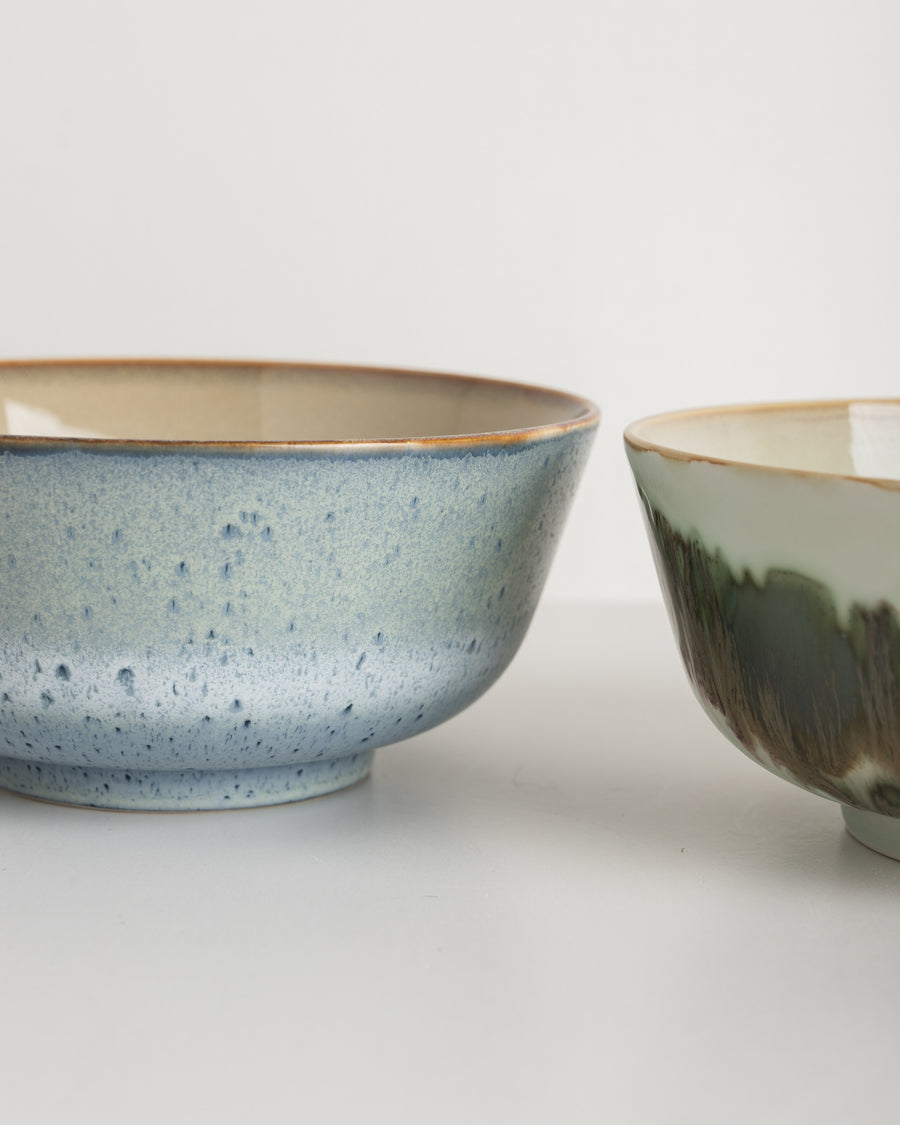 Hkliving 70s ceramics ramen bowls minimalist set of 2