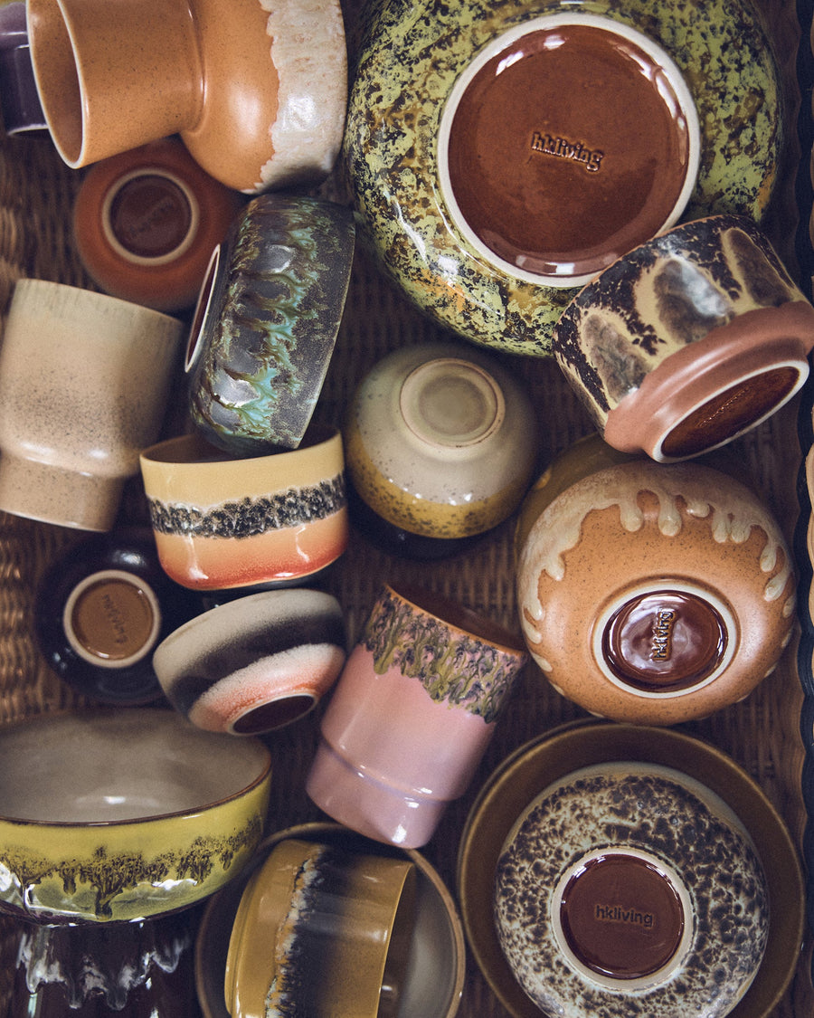 Hkliving 70s ceramics small scented candle Valencia