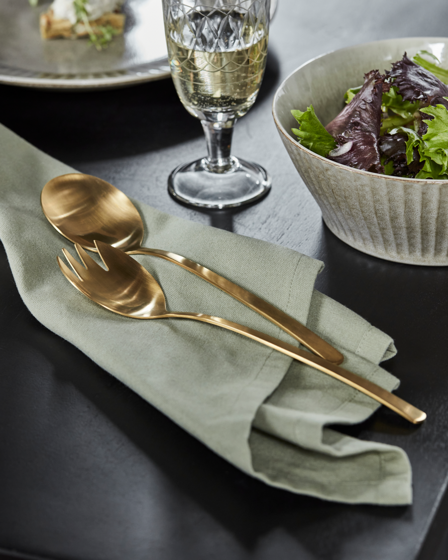 house doctor salatbesteck, HDGolden, gold